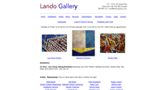 Desktop Screenshot of landogallery.com