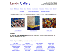 Tablet Screenshot of landogallery.com